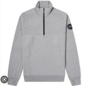 Canada Goose Clark 1/4 Zip - S - Silver Ore